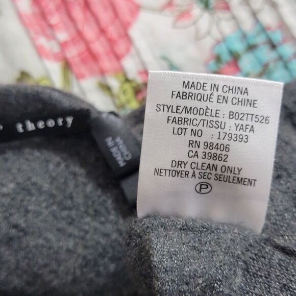 Theyskens Theory Sweater Womens XS* Gray Cashmere Silk Blend Off Shoulder Straps - Picture 11 of 11